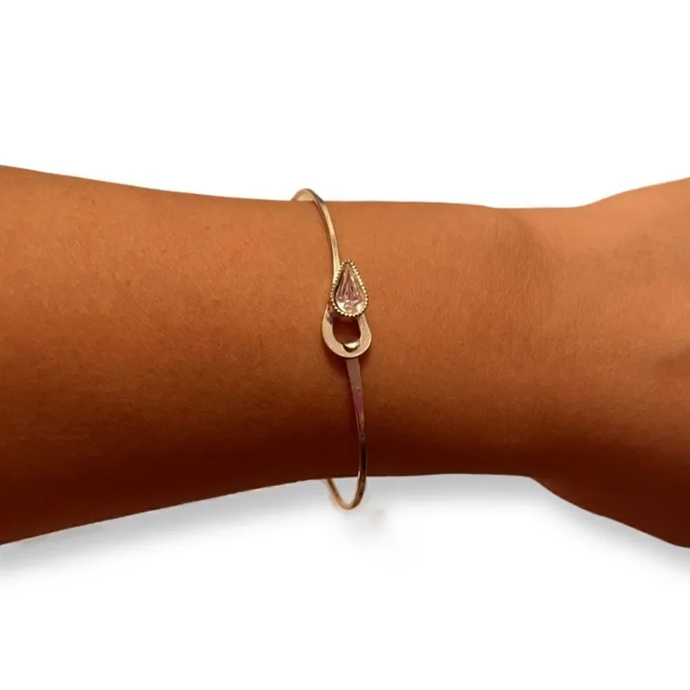 Vintage Silver Crystal Bracelet